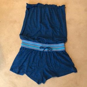 Lucky Brand strapless shorts jumper or coverup